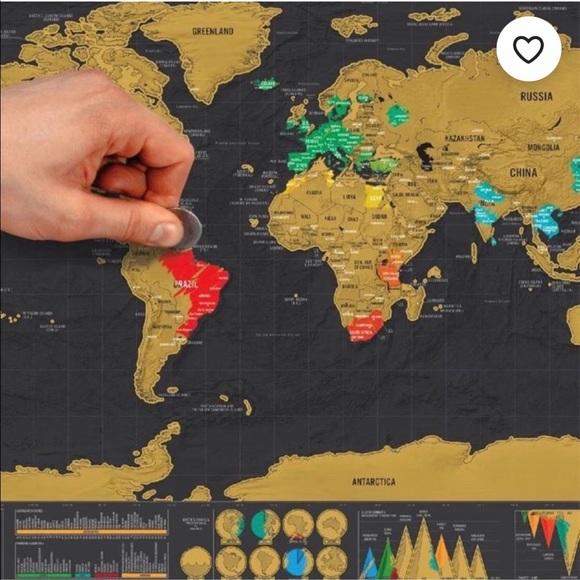 World Scratch Map - Picture 4 of 9